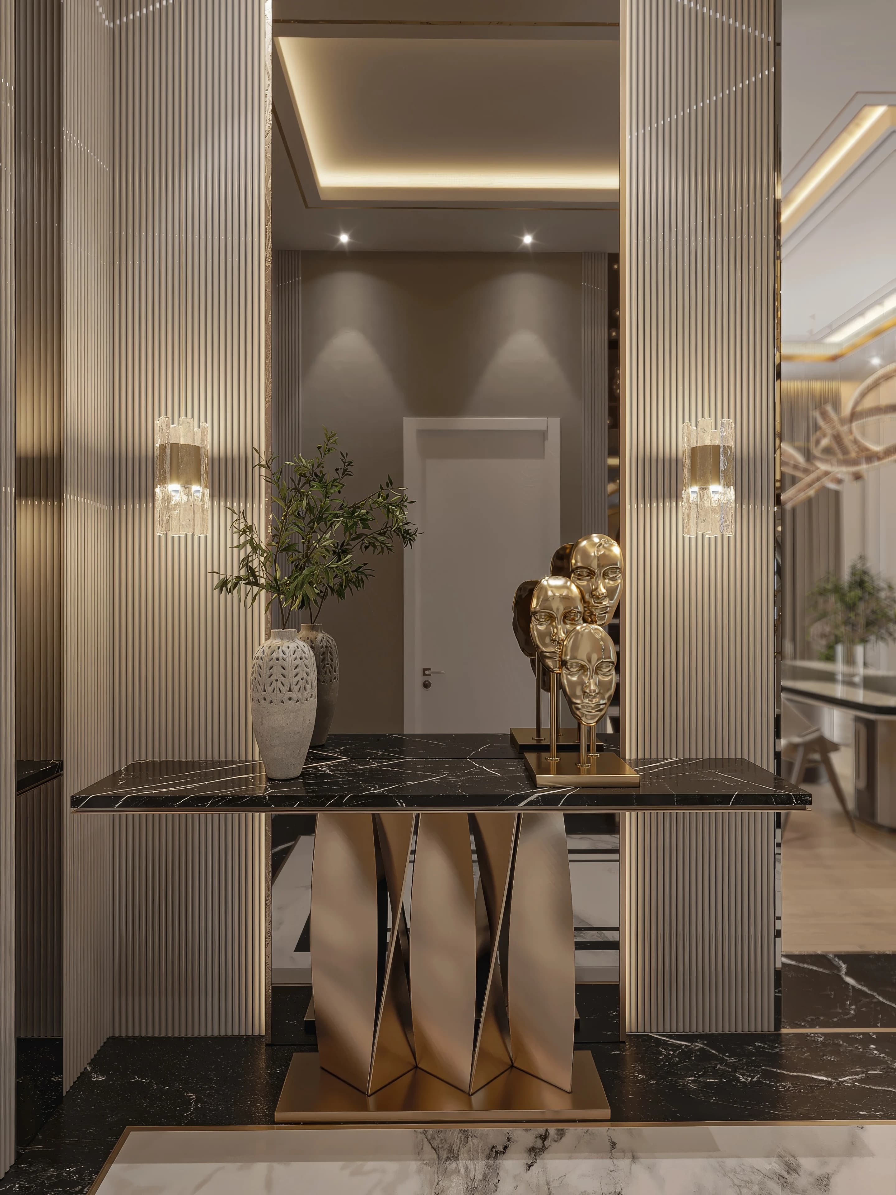 Sinan Akdoğan Villa — hol görselleştirmesi