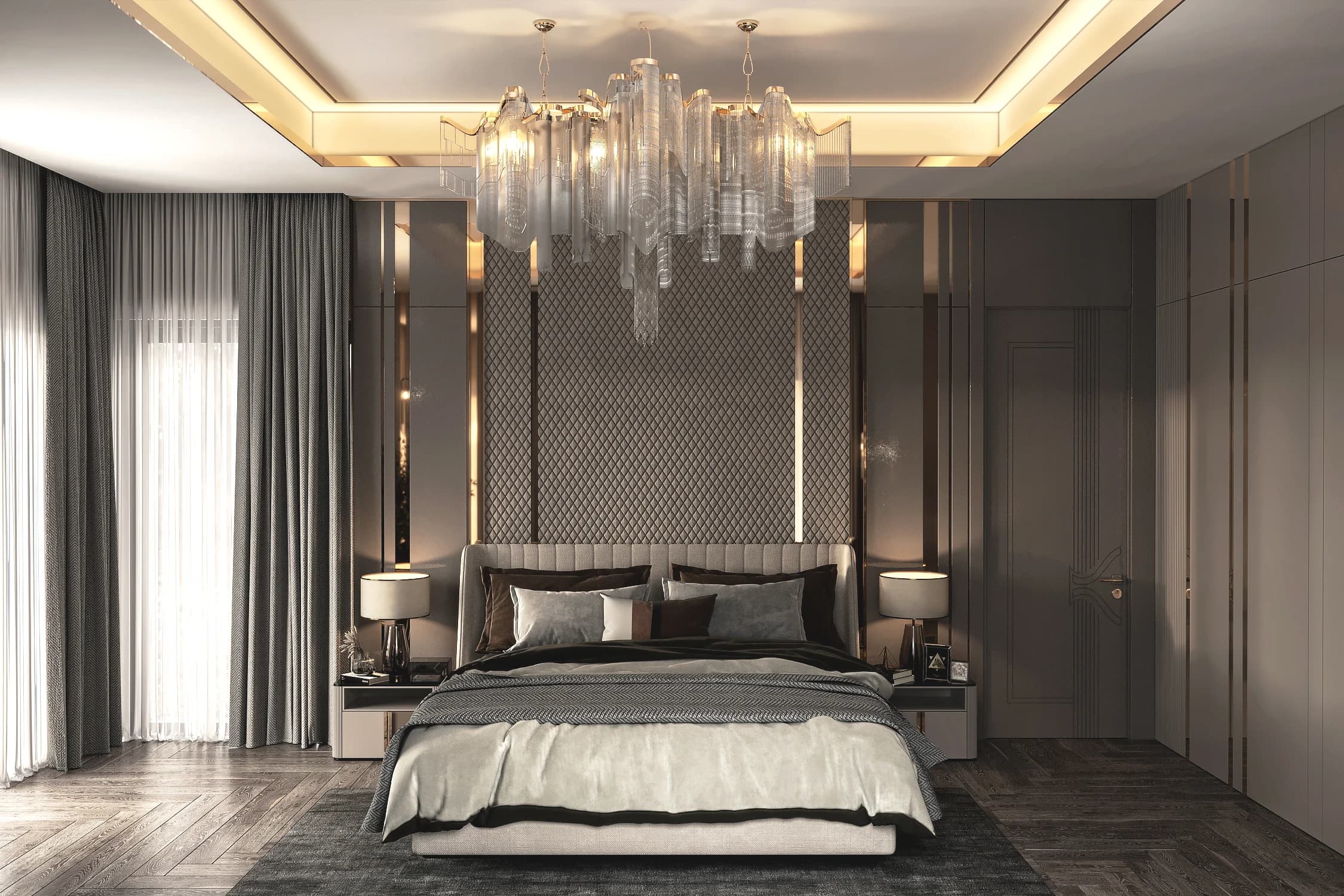 Sinan Akdoğan Villa — yatak odası görselleştirmesi