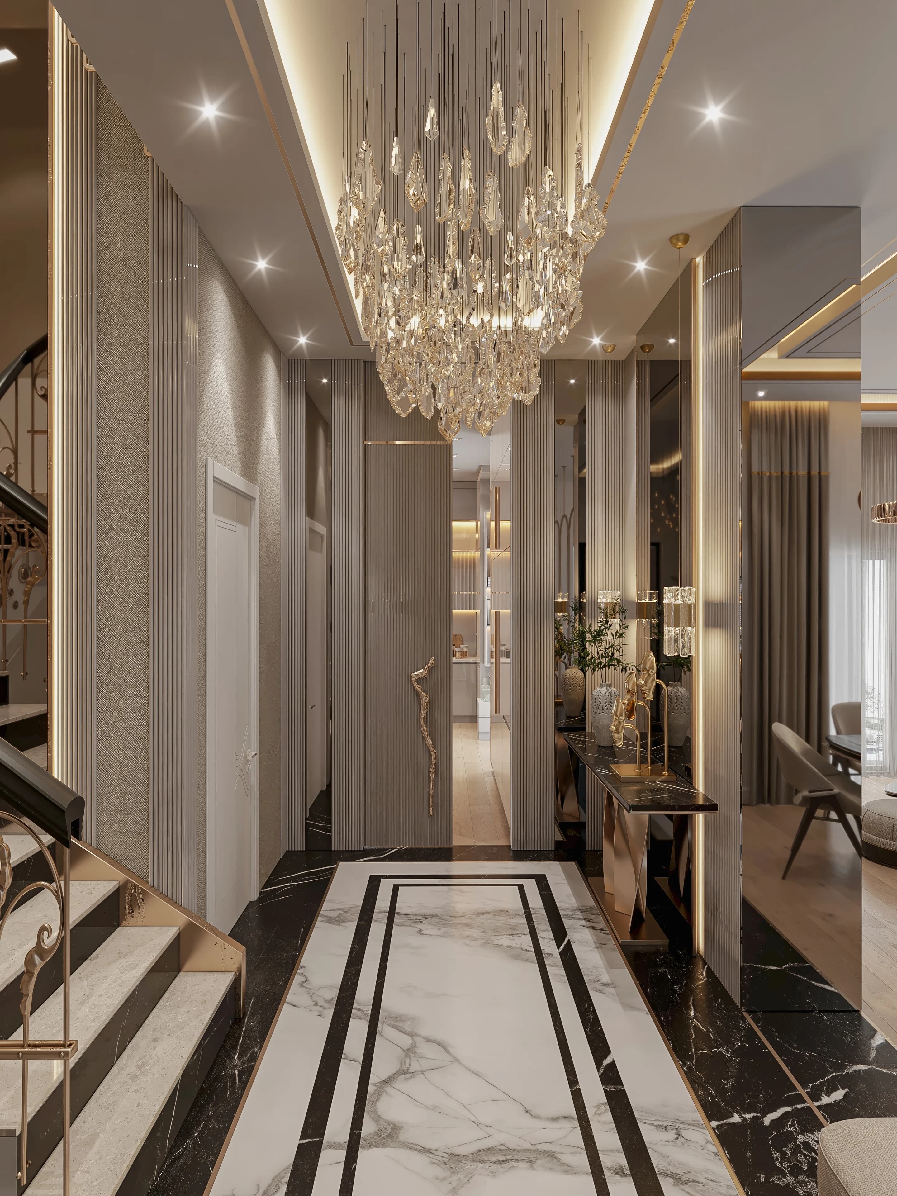 Sinan Akdoğan Villa — hol görselleştirmesi