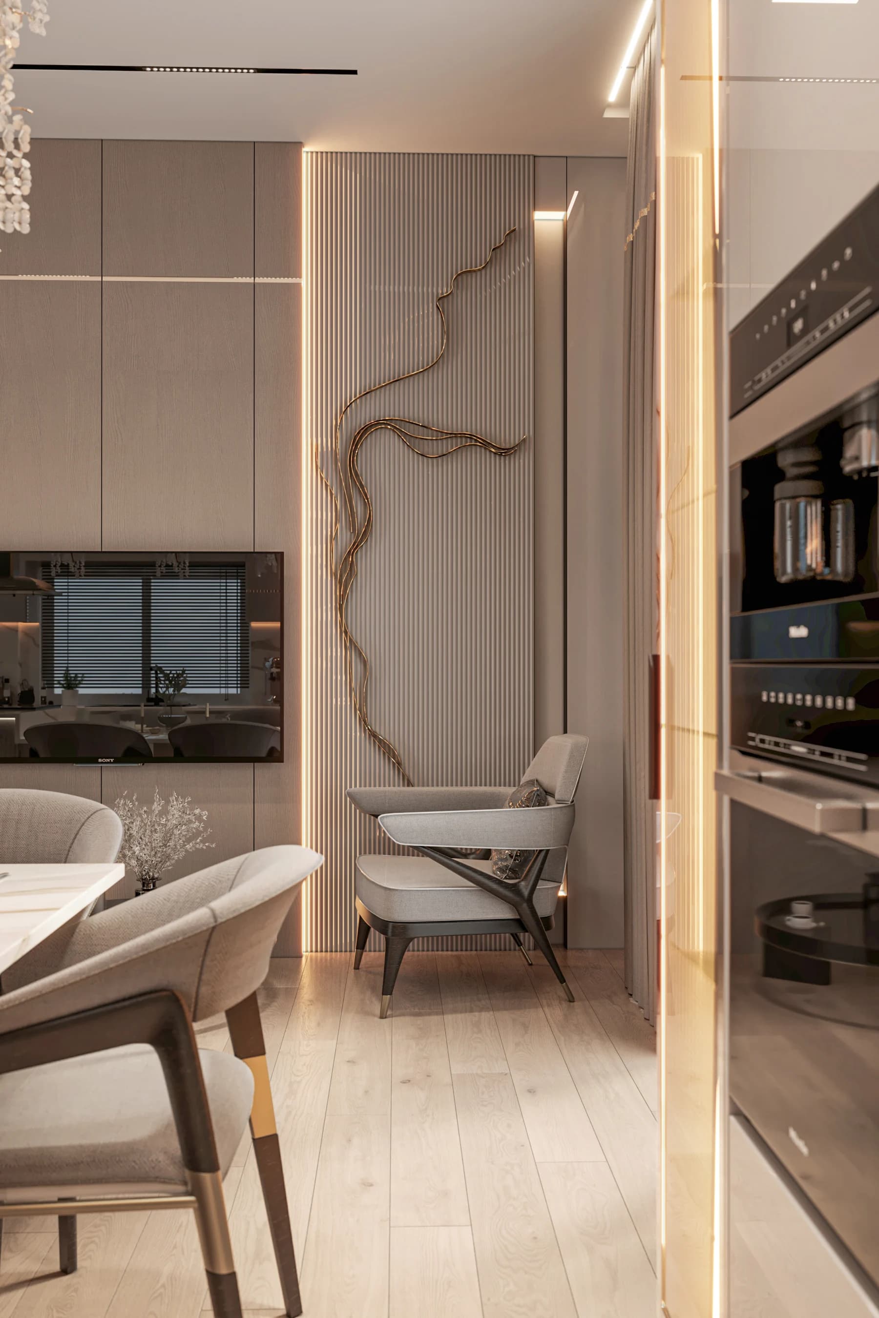 Sinan Akdoğan Villa — mutfak görselleştirmesi