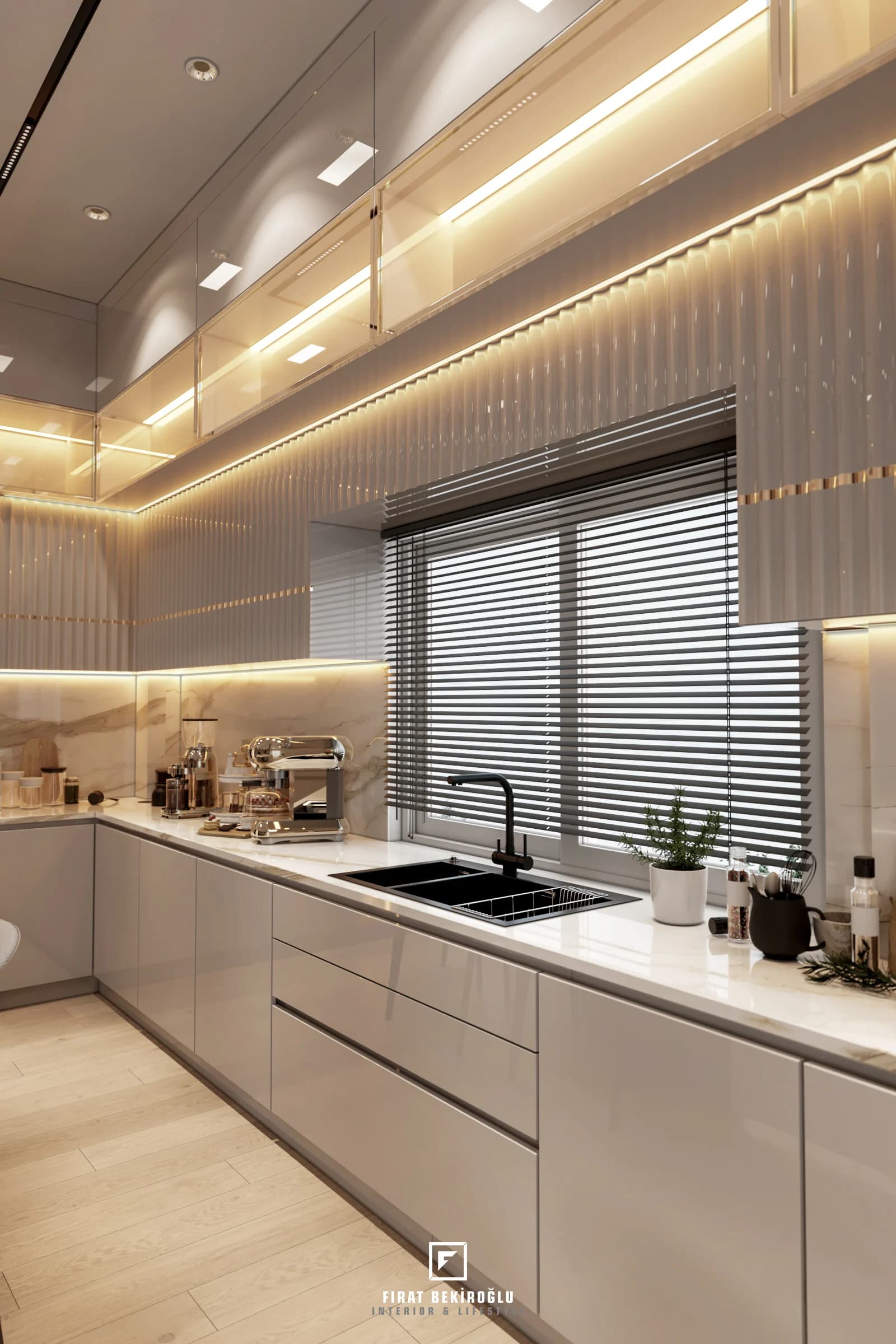 Sinan Akdoğan Villa — mutfak görselleştirmesi