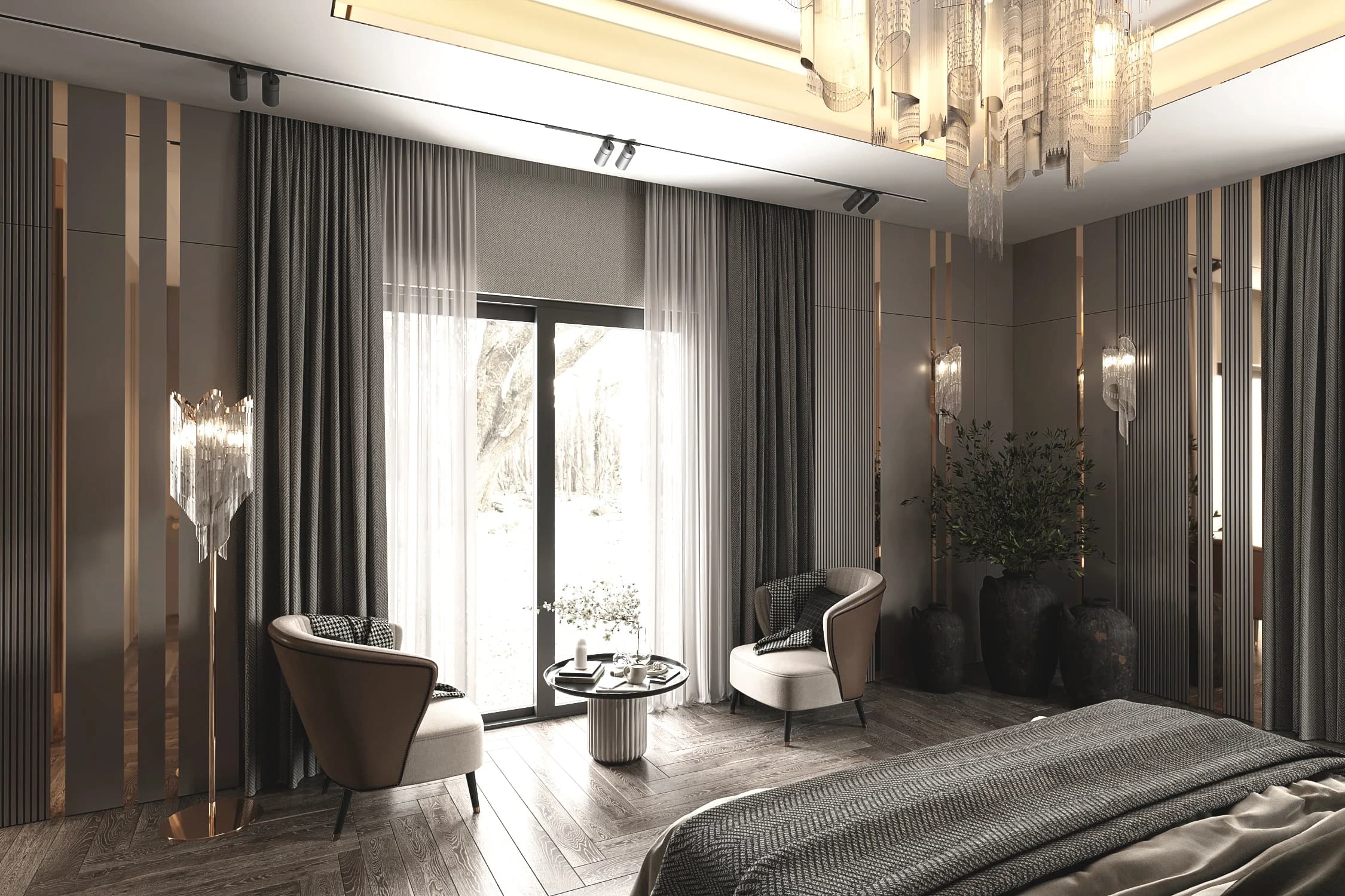 Sinan Akdoğan Villa — yatak odası görselleştirmesi
