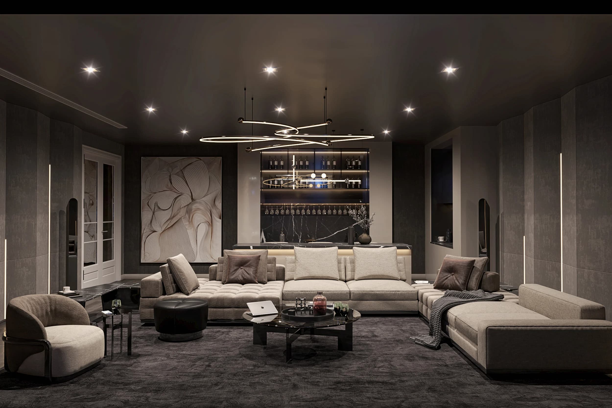 West Marina Villa / İstanbul — hobi odası görselleştirmesi