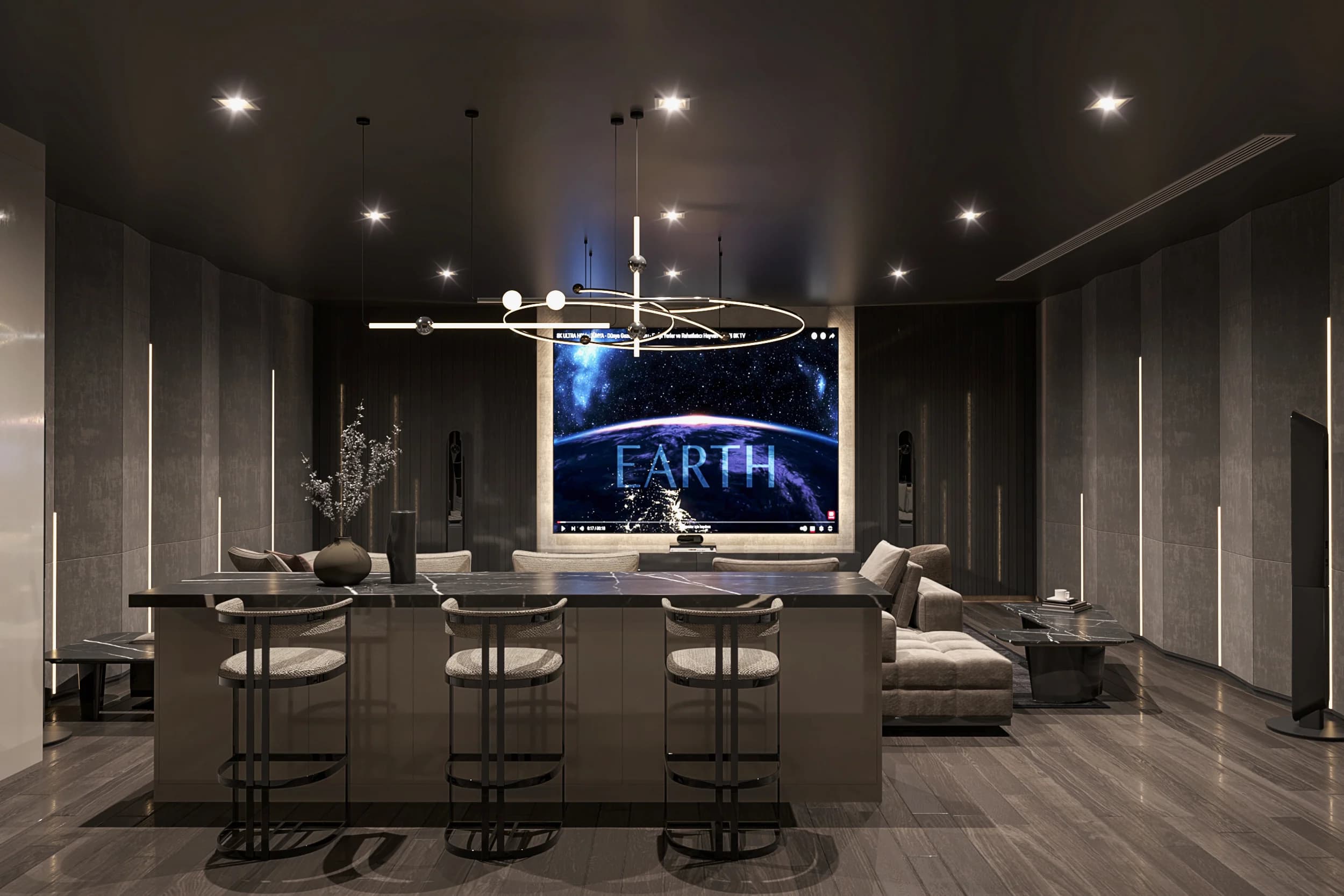 West Marina Villa / İstanbul — hobi odası görselleştirmesi