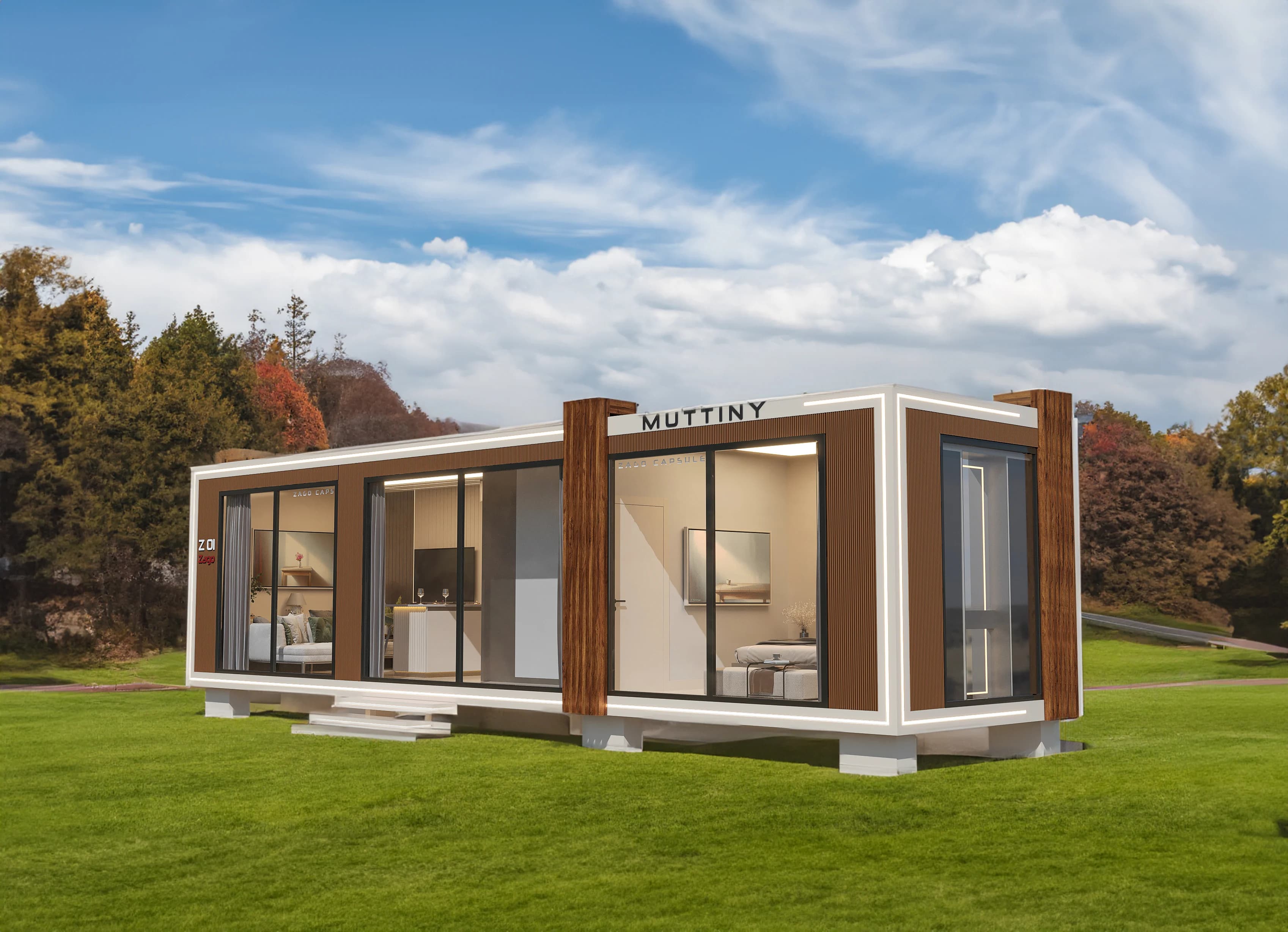 Zago / Tiny House — proje görselleri görselleştirmesi