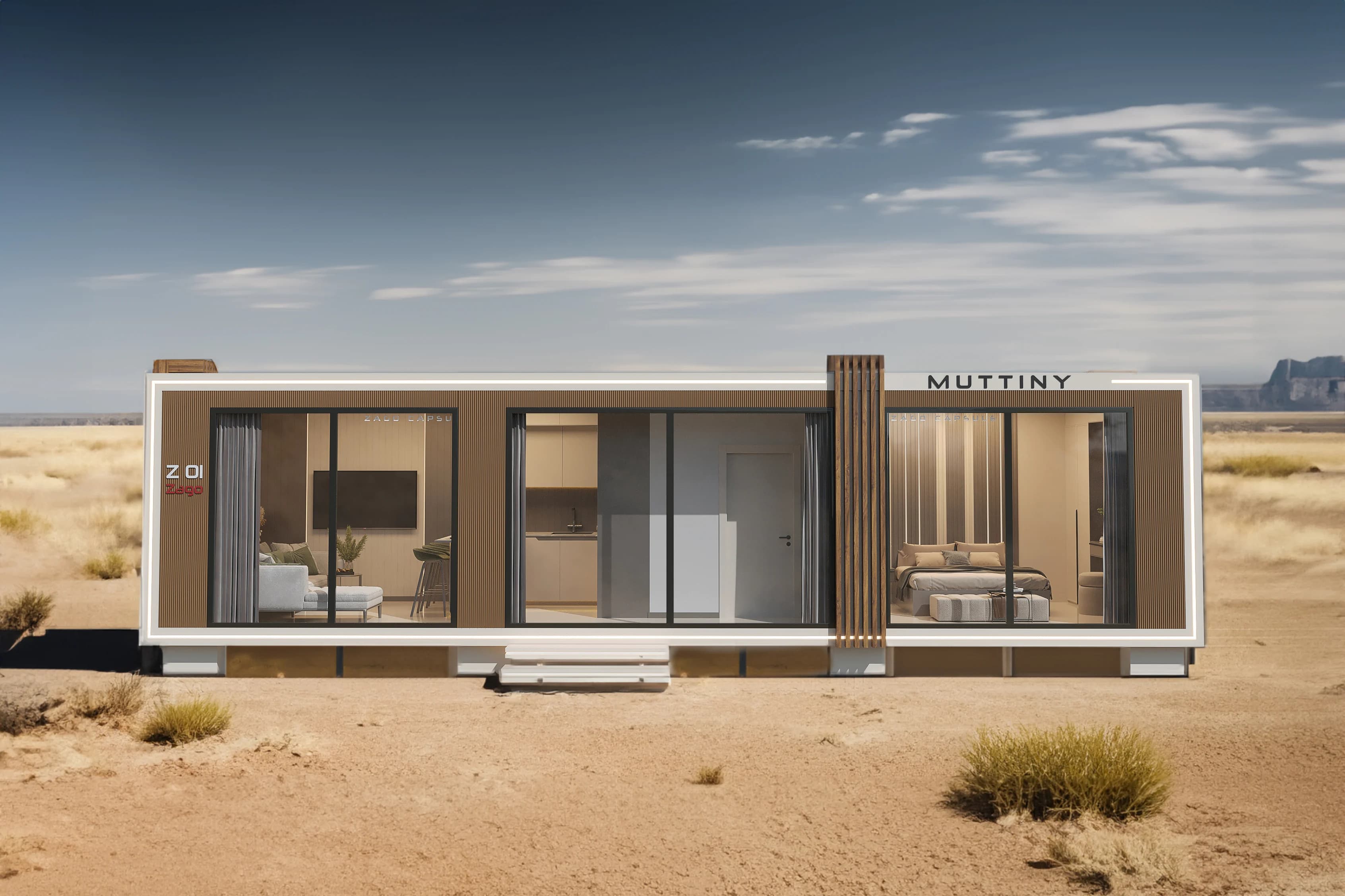 Zago / Tiny House — dış görünüş görselleştirmesi