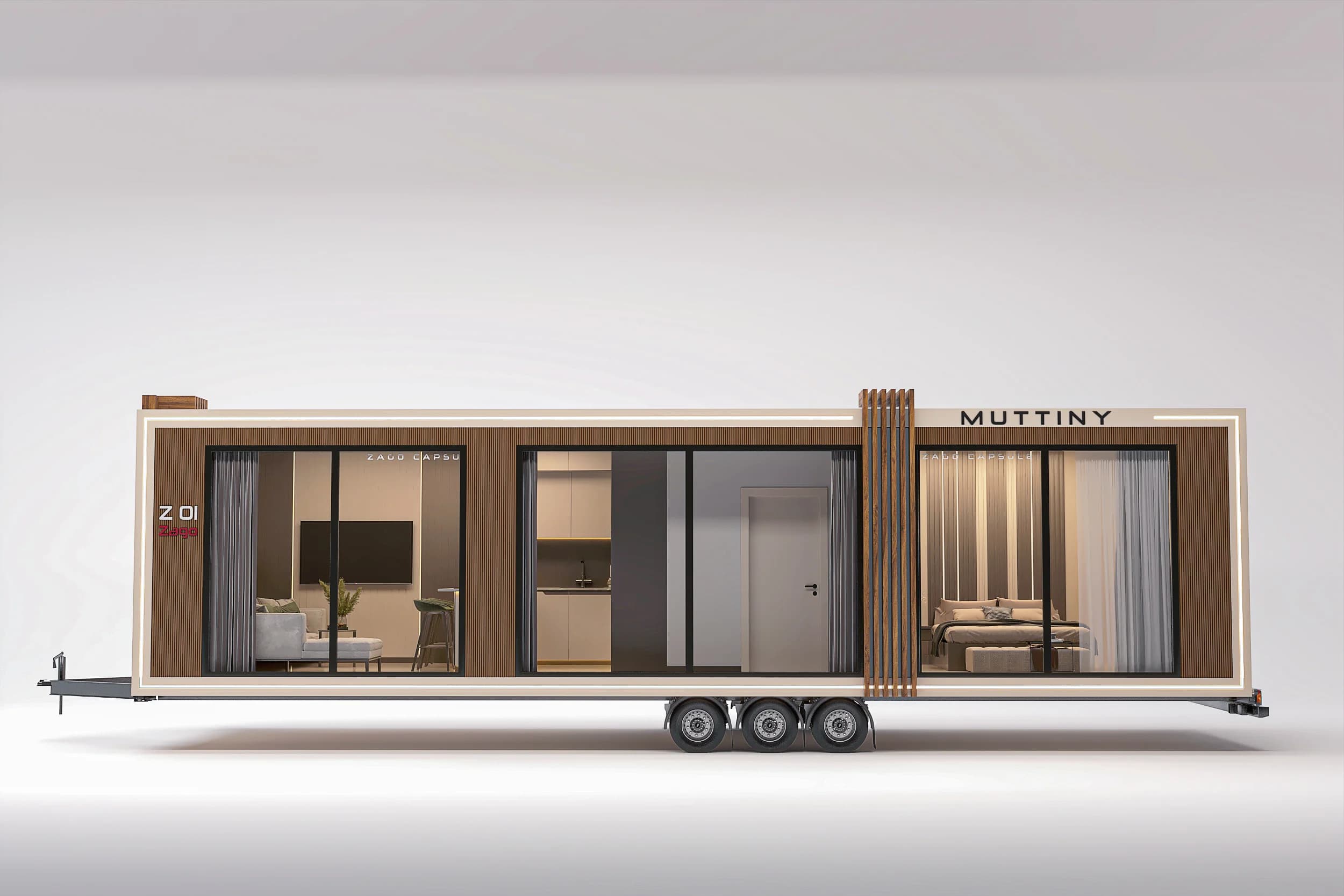 Zago / Tiny House — proje görselleri görselleştirmesi