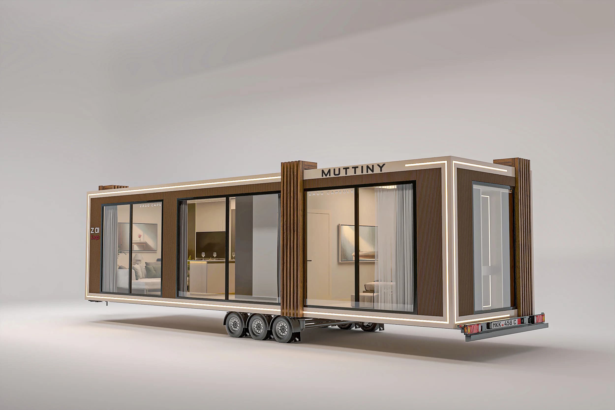 Zago / Tiny House — proje görselleri görselleştirmesi
