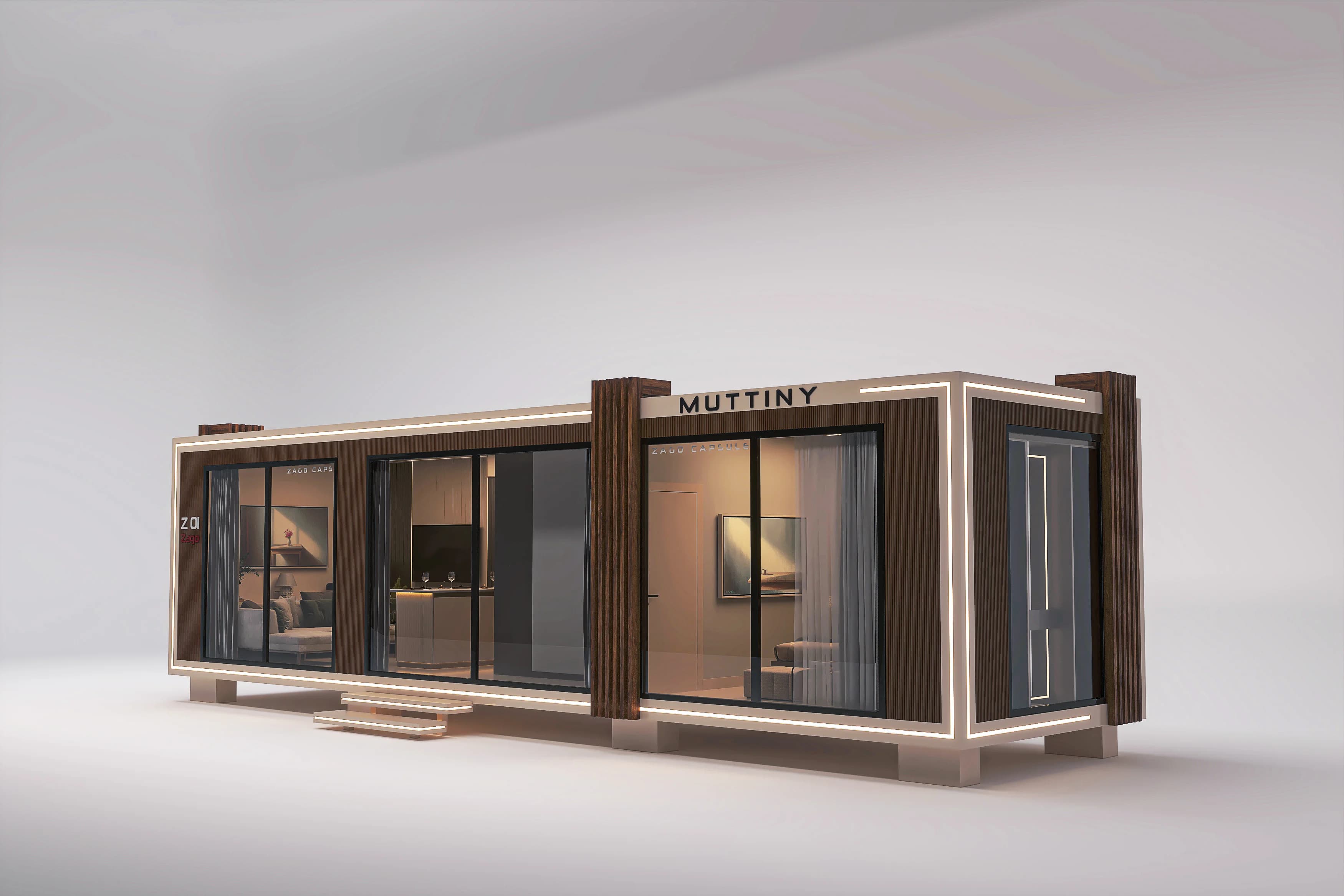Zago / Tiny House — proje görselleri görselleştirmesi